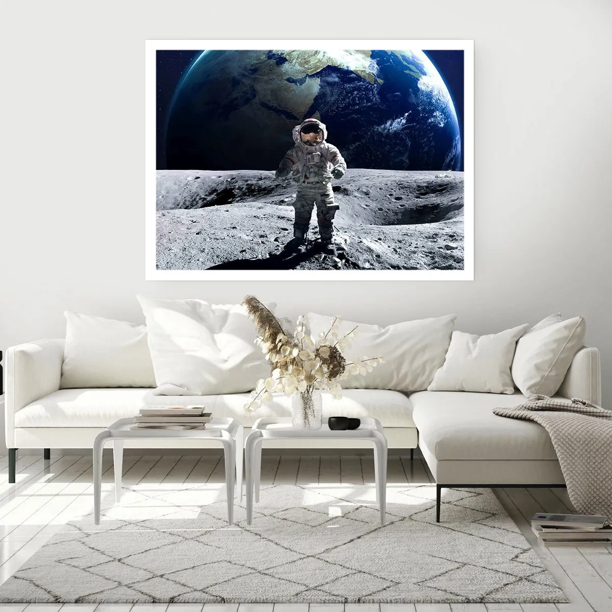 Affiche - Poster - Salutations de la lune - 91x61 cm
