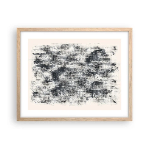 Affiche dans un chêne clair - Poster - Composition brumeuse - 50x40 cm