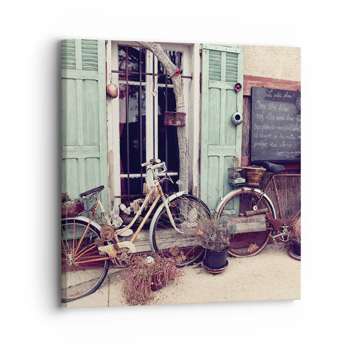 Impression sur toile - Image sur toile - Que la province vive - 30x30 cm