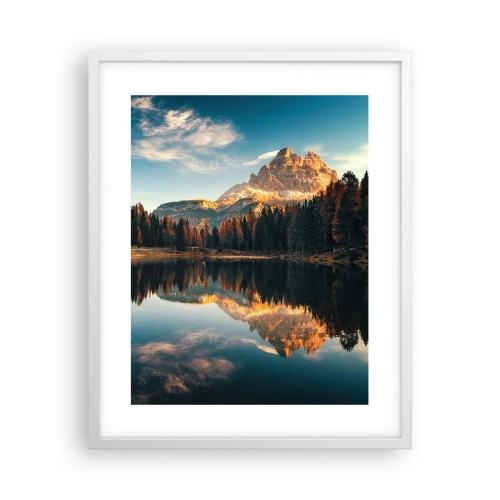 Affiche dans un cadre blanc - Poster - Double paysage - 40x50 cm