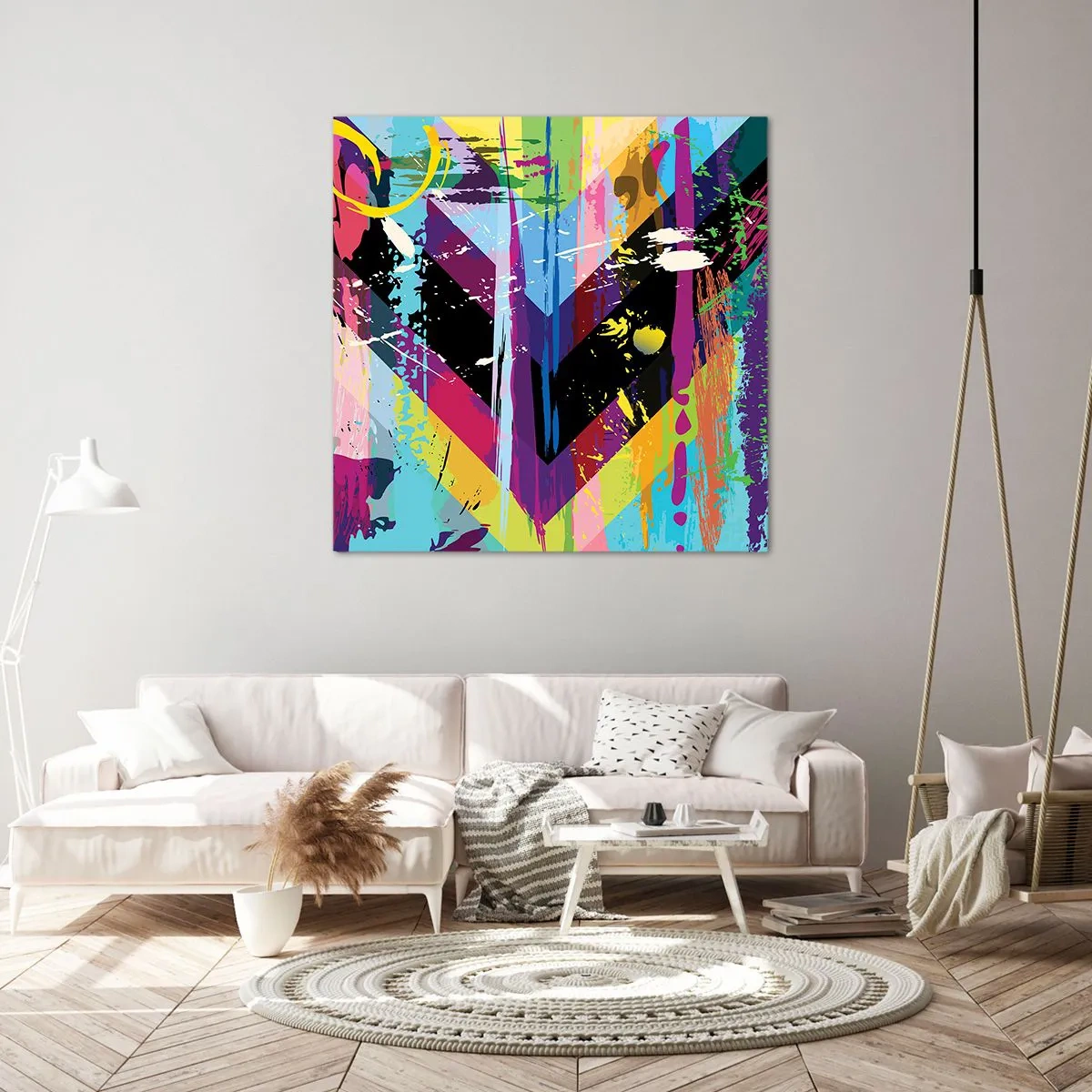 Impression sur toile - Image sur toile - De haut en bas - 30x30 cm