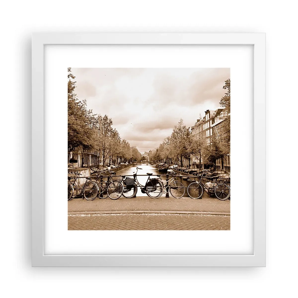 Affiche dans un cadre blanc - Poster - Ambiance hollandaise - 30x30 cm