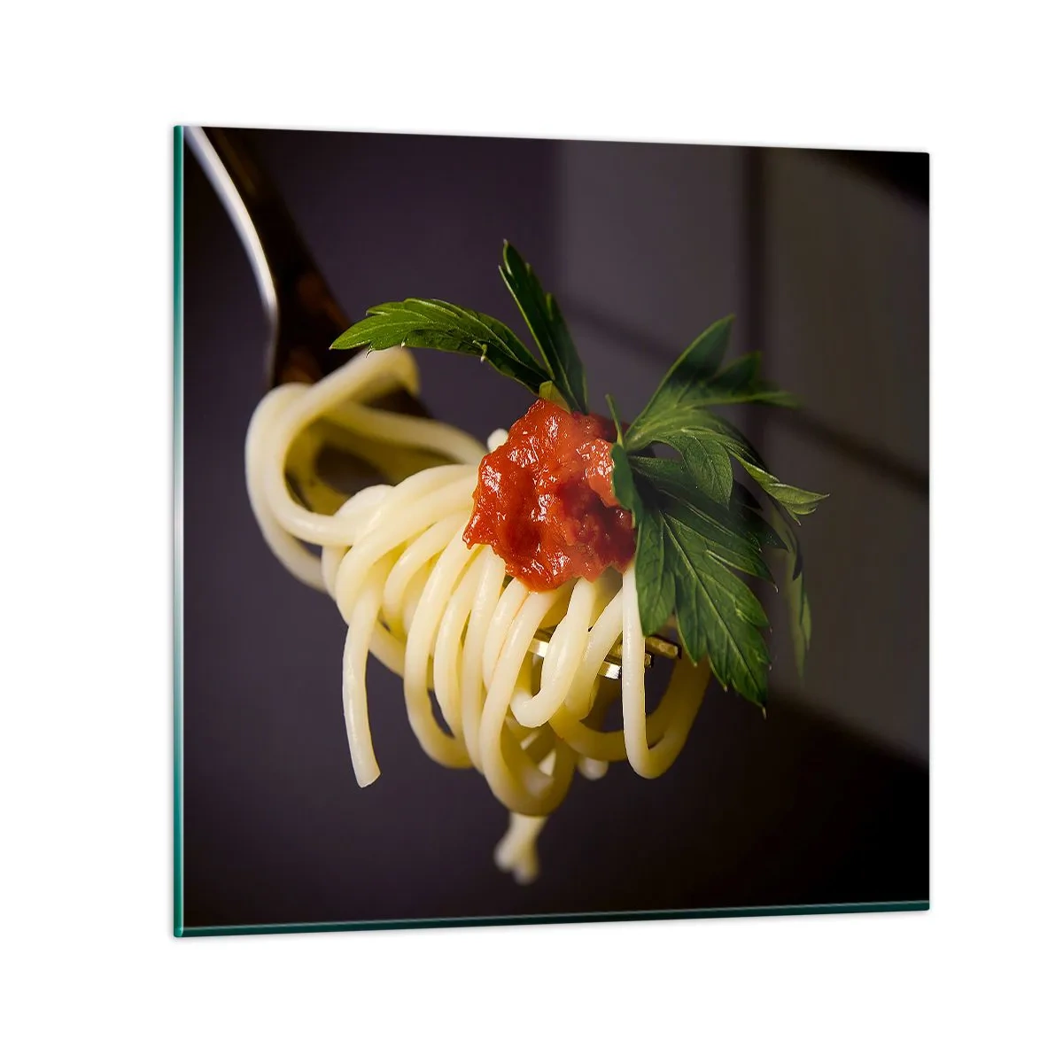 Impression sur verre - Image sur verre - Une bouchée savoureuse - 70x70 cm