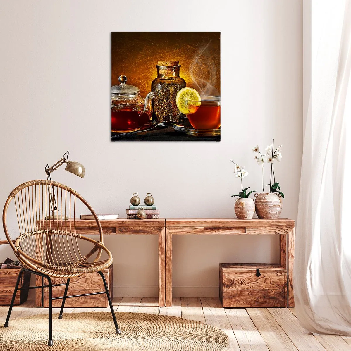 Impression sur toile - Image sur toile - Dans le style des maîtres hollandais - 60x60 cm