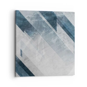 Impression sur toile - Image sur toile - Composition spatiale - mouvement gris - 70x70 cm