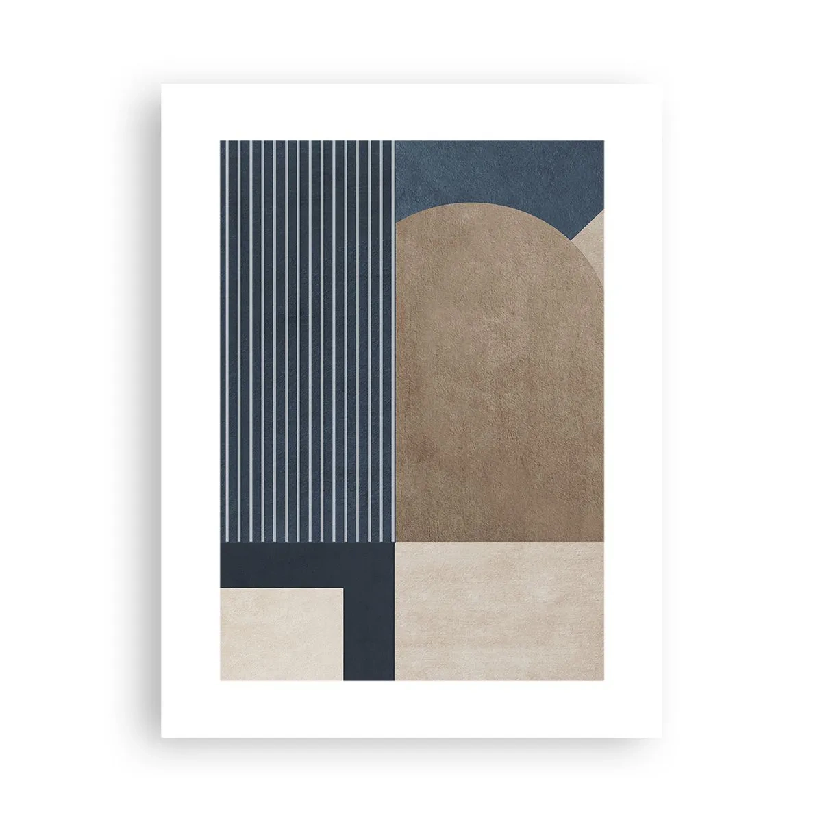Affiche - Poster - Composition simple et en rondeur - 30x40 cm