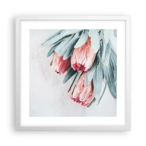 Affiche dans un cadre blanc - Poster - Honte de leur propre beauté - 40x40 cm