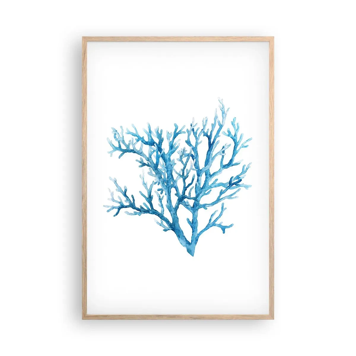 Affiche dans un chêne clair - Poster - Filigrane nautique - 61x91 cm