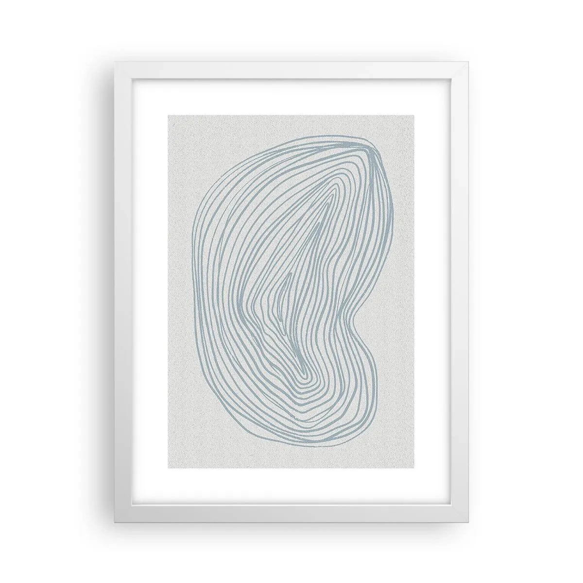 Affiche dans un cadre blanc - Poster - Une goutte de sourire - 30x40 cm