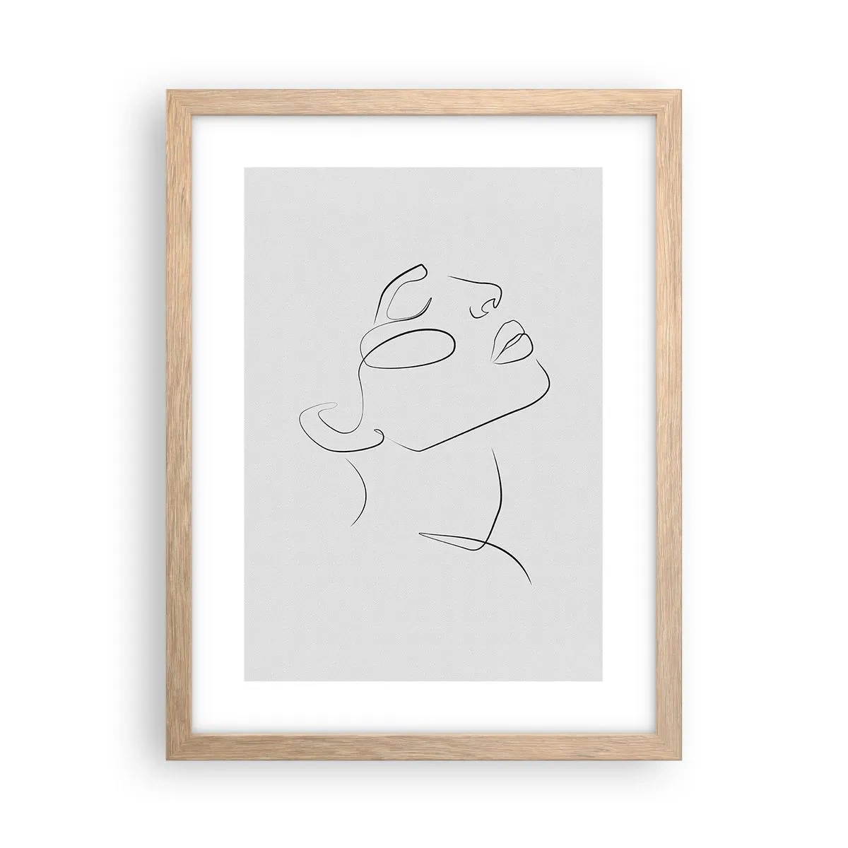 Affiche dans un chêne clair - Poster - Méandre du rêve - 30x40 cm