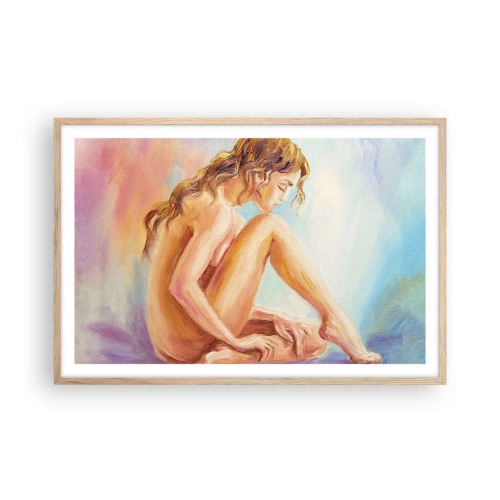 Affiche dans un chêne clair - Poster - Acte de jeunesse - 91x61 cm