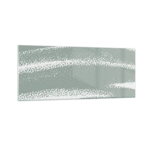 Impression sur verre - Image sur verre - Abstraction dans un climat hivernal - 100x40 cm