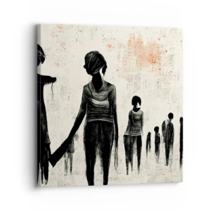 Impression sur toile - Image sur toile - Contre la solitude - 30x30 cm