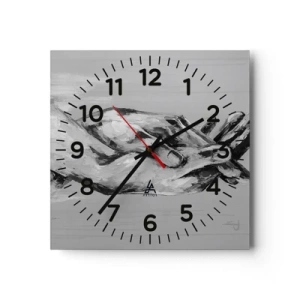 Horloge murale - Pendule murale - Début... - 30x30 cm