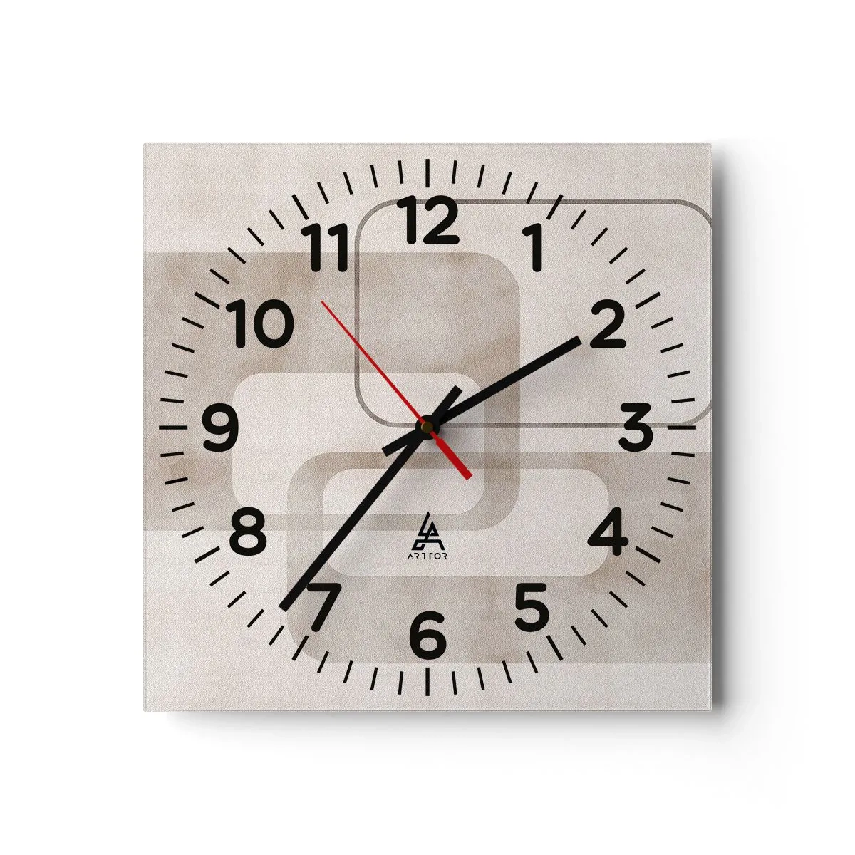 Horloge murale - Pendule murale - Fugue géométrique - 40x40 cm