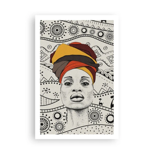 Affiche - Poster - Portrait Africain - 61x91 cm