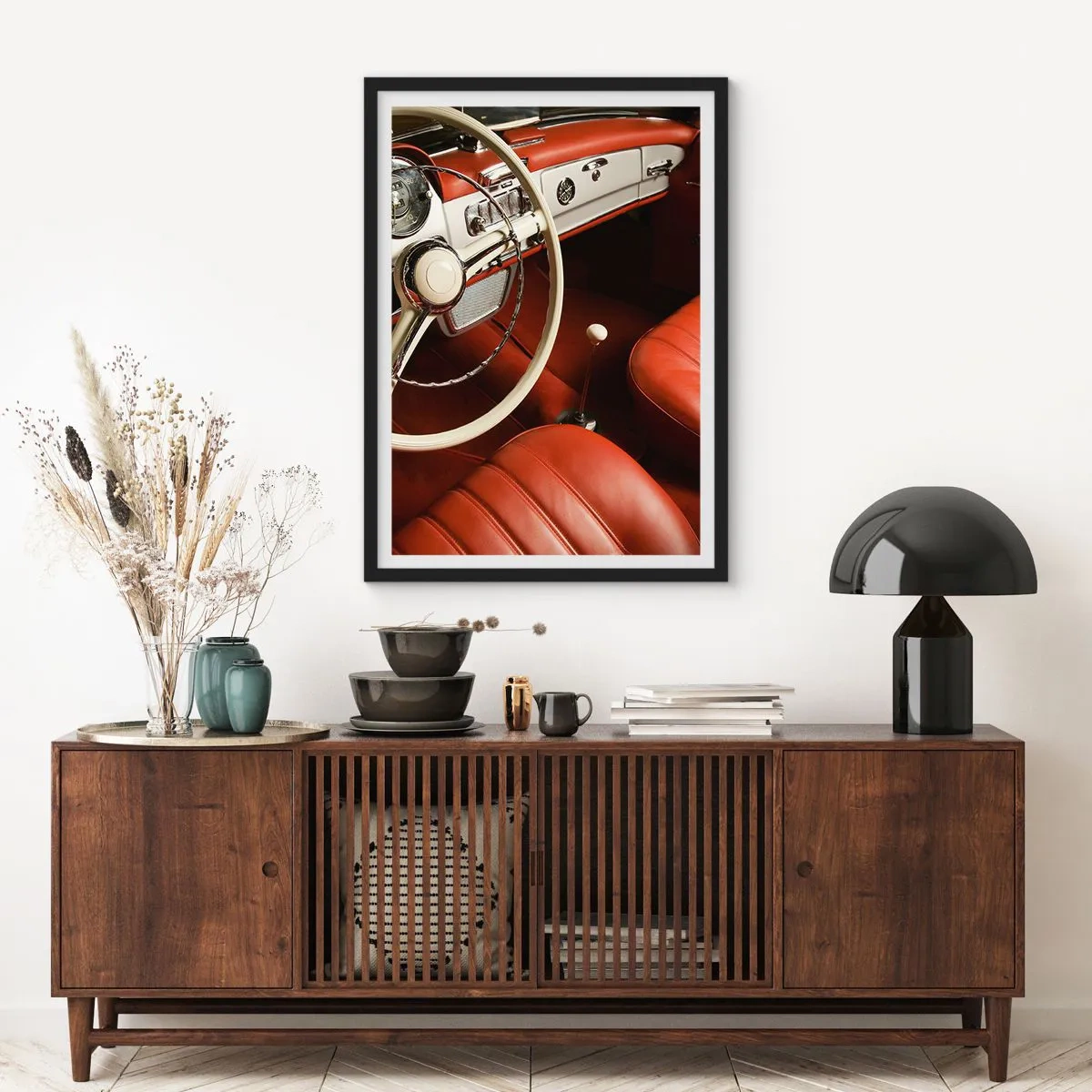 Affiche dans un cadre noir - Poster - Luxe de style vintage - 70x100 cm