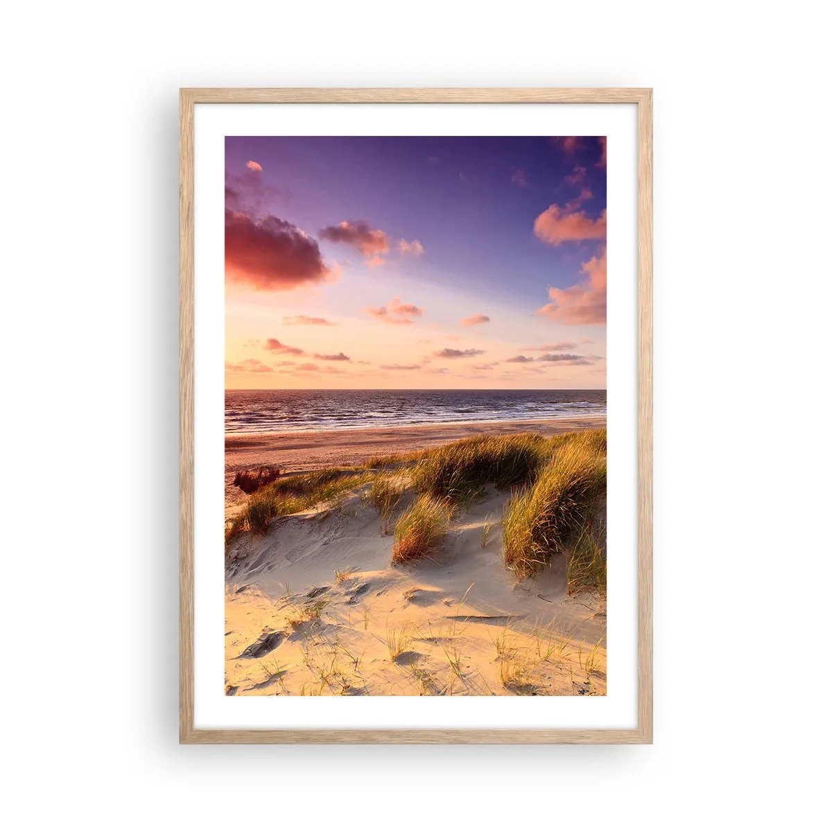 Affiche dans un chêne clair - Poster - L'air sent déjà l'été - 50x70 cm