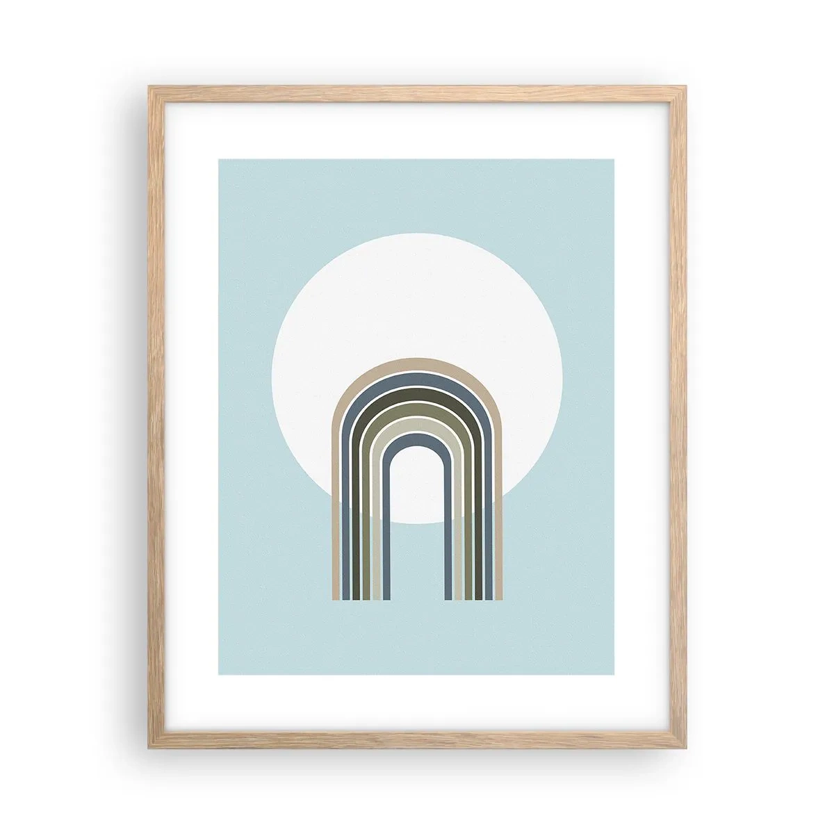 Affiche dans un chêne clair - Poster - Attraction irrésistible - 40x50 cm