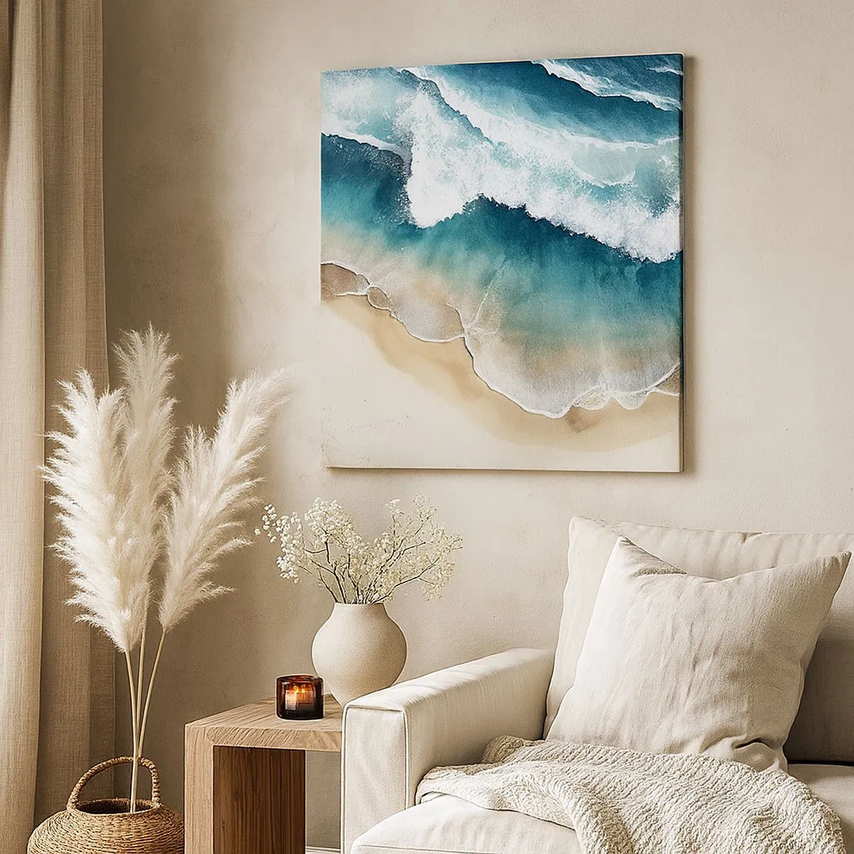 Impression sur toile - Image sur toile - La rencontre éternelle - 30x30 cm