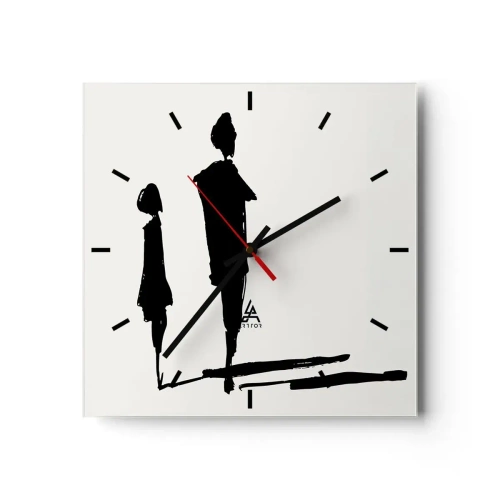 Horloge murale - Pendule murale - Êtes-vous sûr qu'ils sont ensemble ? - 40x40 cm
