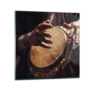 Impression sur verre - Image sur verre - Au rythme du coeur - 60x60 cm