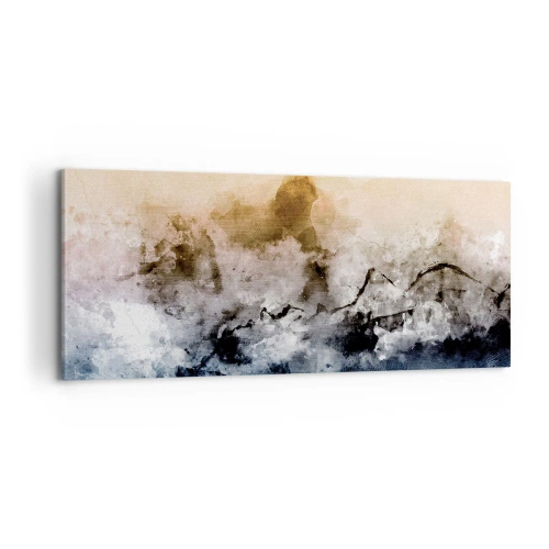 Impression sur toile - Image sur toile - Noyé dans un nuage de brouillard - 100x40 cm