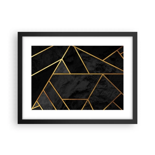 Affiche dans un cadre noir - Poster - Obscurité et éclat - 40x30 cm