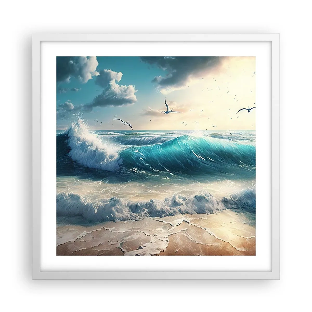 Affiche dans un cadre blanc - Poster - Ça bourdonne seulement pour toi - 50x50 cm