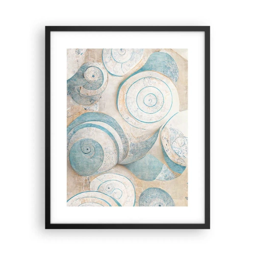 Affiche dans un cadre noir - Poster - Que cache la coque ? - 40x50 cm