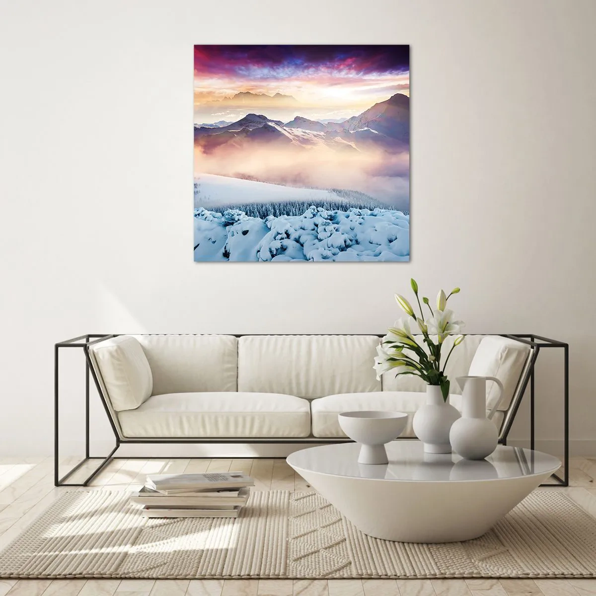 Impression sur verre - Image sur verre - La force et la pureté de la nature - 50x50 cm