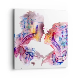 Impression sur toile - Image sur toile - Le pont secret des soupirs - 40x40 cm