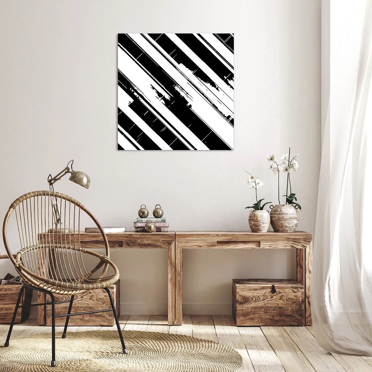 Impression sur toile - Image sur toile - Une composition intense et dynamique - 60x60 cm