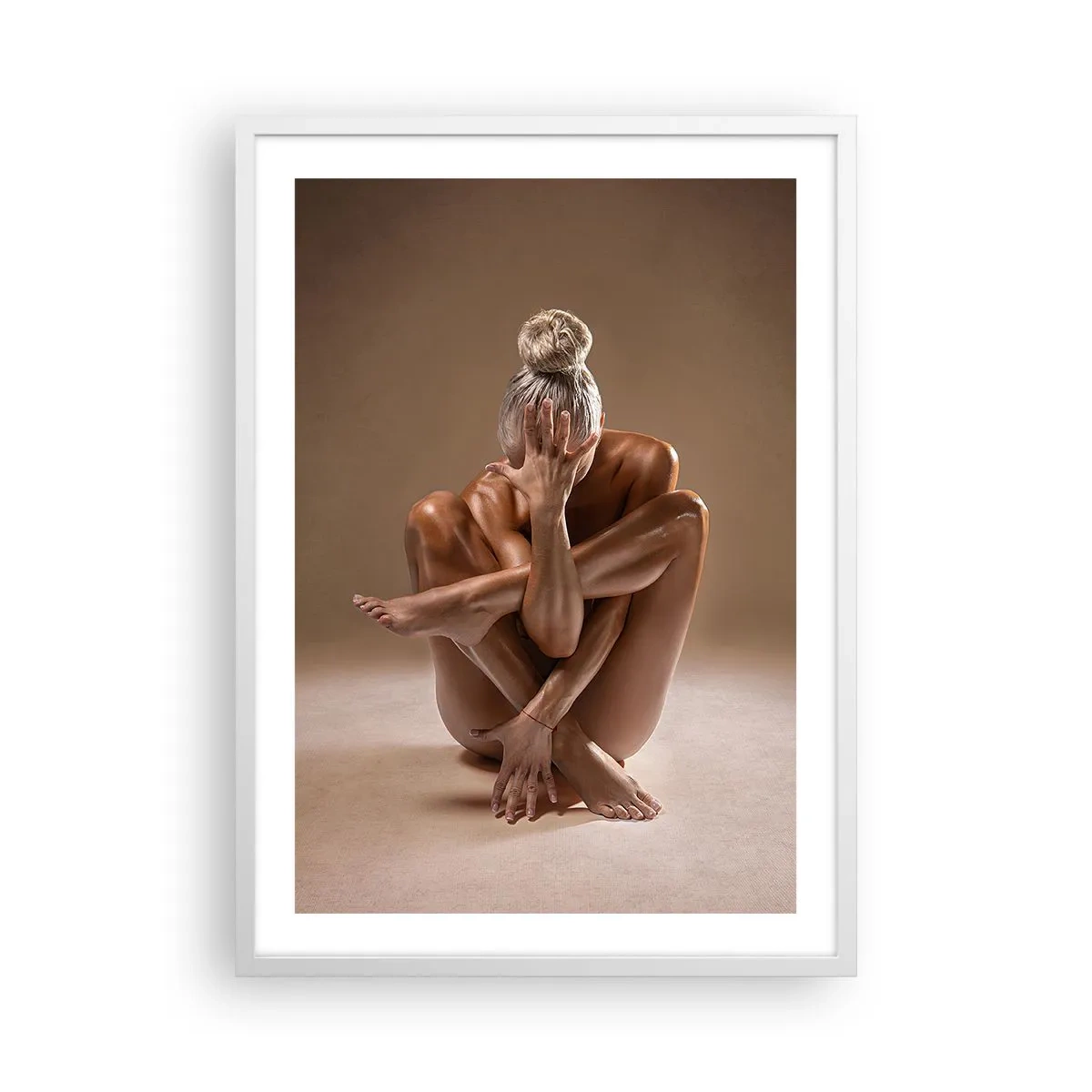 Affiche dans un cadre blanc - Poster - Unité du corps et de l'âme - 50x70 cm