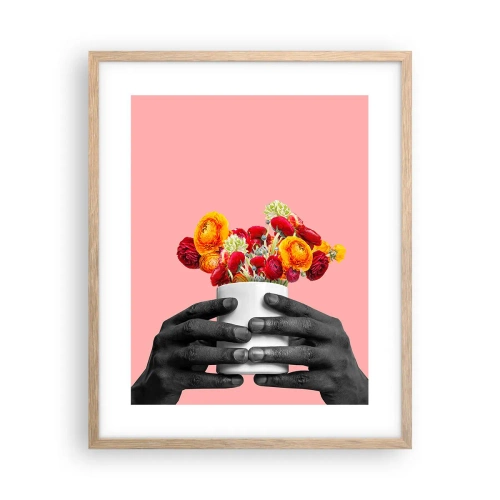 Affiche dans un chêne clair - Poster - Apothéose de la vie - 40x50 cm