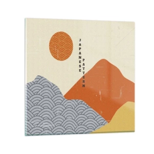 Impression sur verre - Image sur verre - Dans l'esprit japonais - 70x70 cm