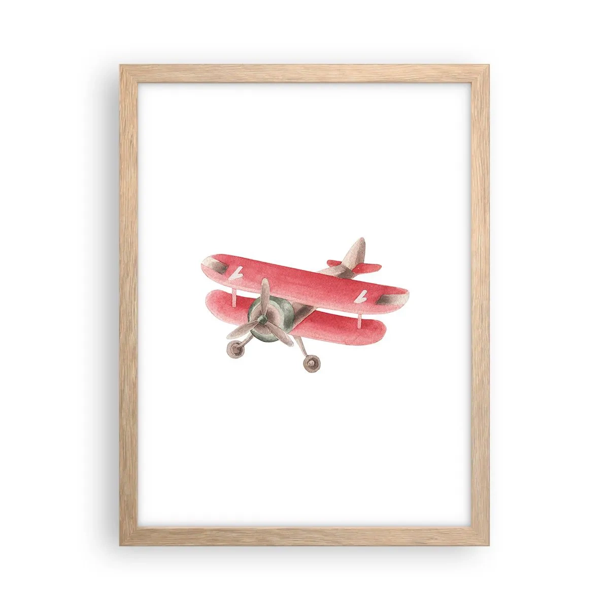 Affiche dans un chêne clair - Poster - Prêt pour les hauts vols - 30x40 cm