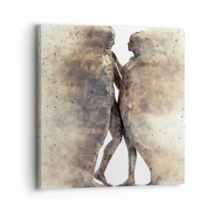 Impression sur toile - Image sur toile - Ils sont sortis de la poussière pour aimer - 30x30 cm