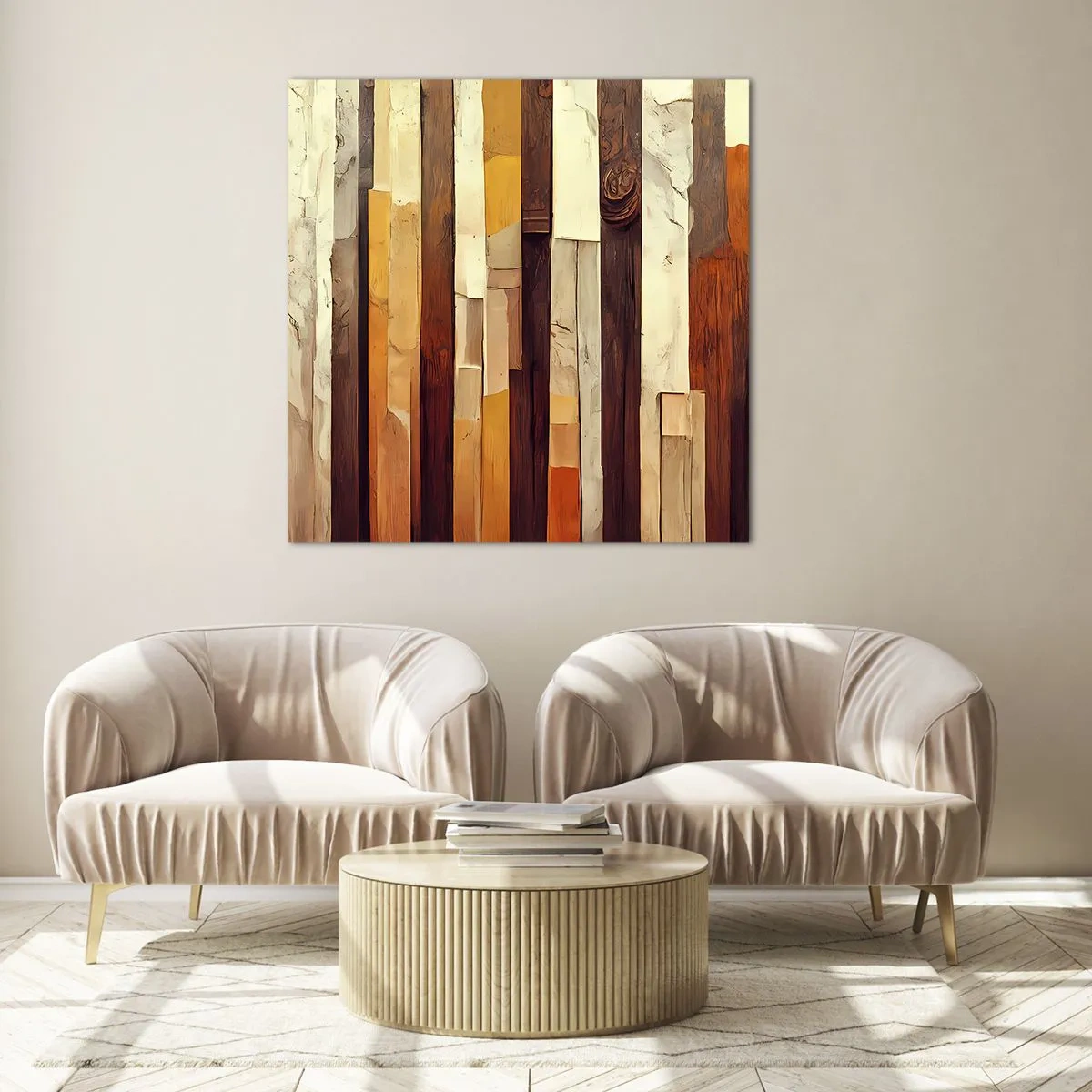 Impression sur verre - Image sur verre - Hymne des arbres forestiers - 60x60 cm