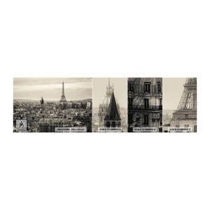 Échantillon De Papier Peint Standard Eco - Sur les toits de Paris - Ville, Paris, Architecture - 100x30 cm