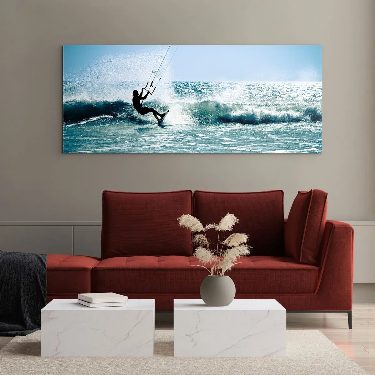 Impression sur verre - Image sur verre - On se laisse emporter - 100x40 cm