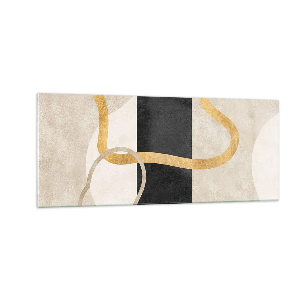 Impression sur verre - Image sur verre - Formes emmellées - 100x40 cm