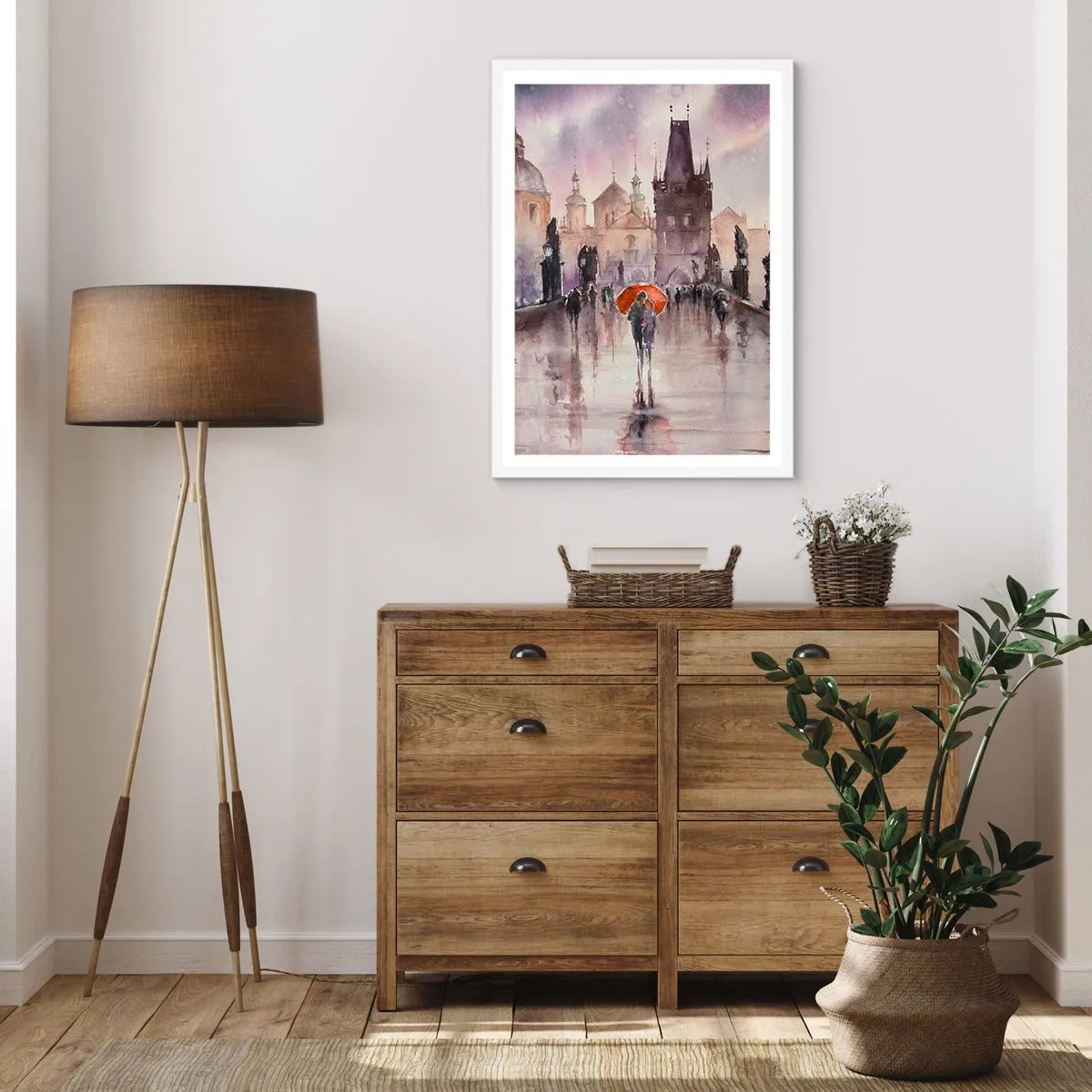 Affiche dans un cadre blanc - Poster - Les gens ne changent pas - 50x70 cm