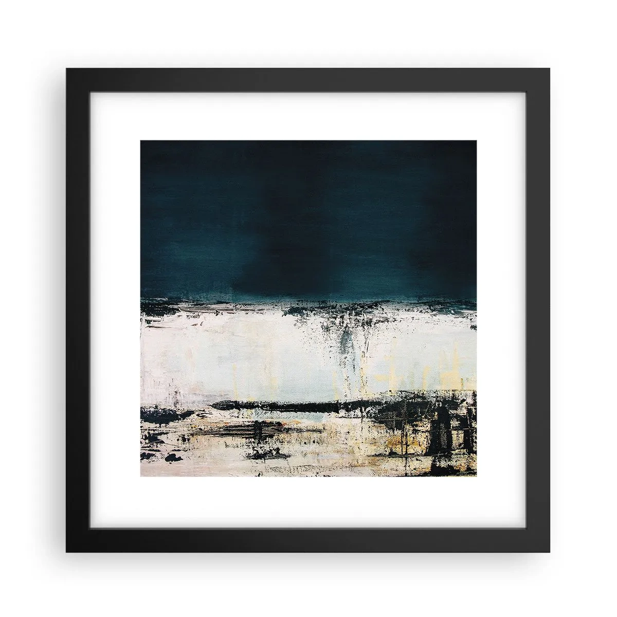 Affiche dans un cadre noir - Poster - Composition horizontale - 30x30 cm