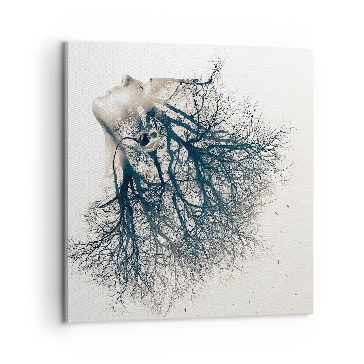 Impression sur toile - Image sur toile - Écouter le murmure des arbres - 60x60 cm