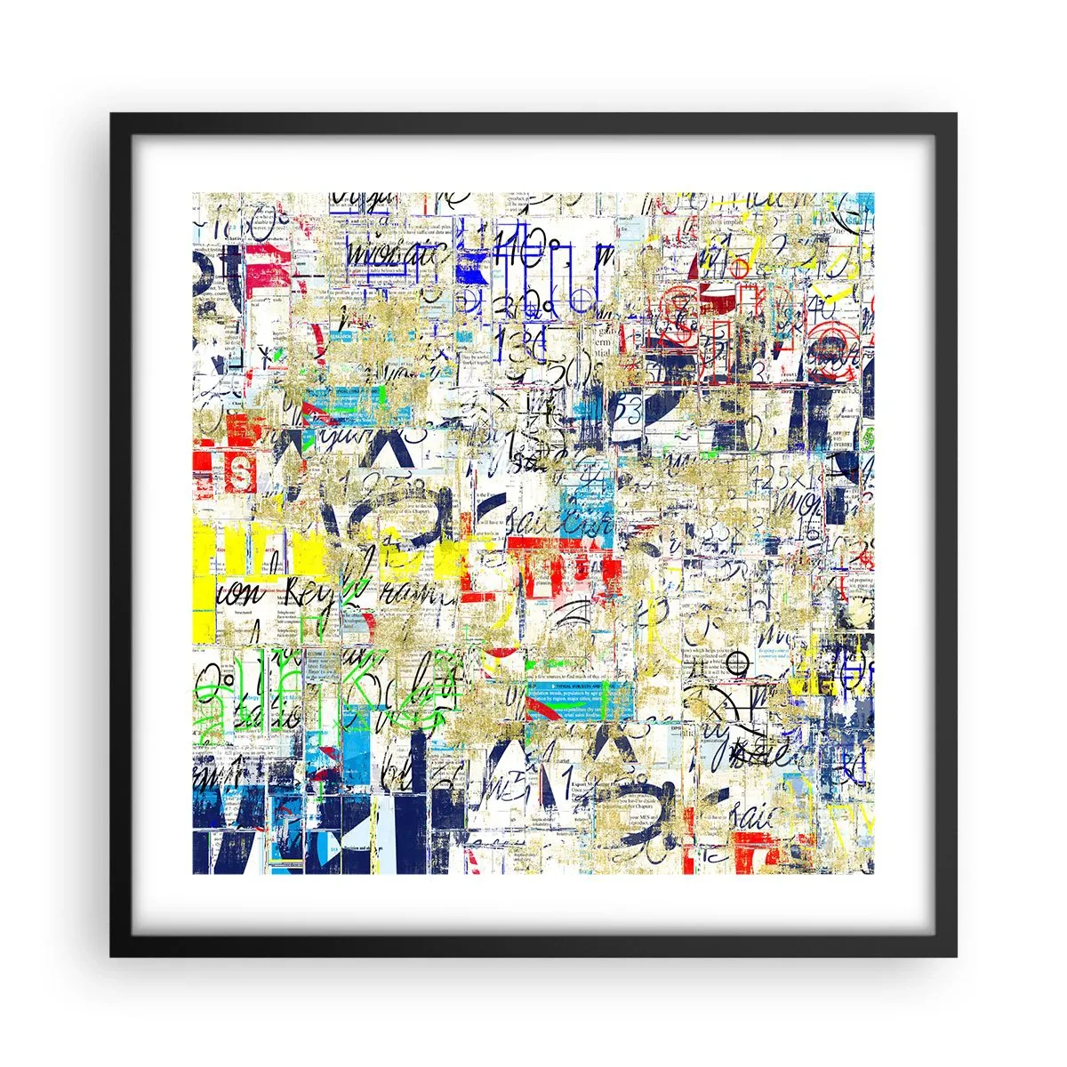 Affiche dans un cadre noir - Poster - Ca fait juste plaisir aux yeux - 50x50 cm