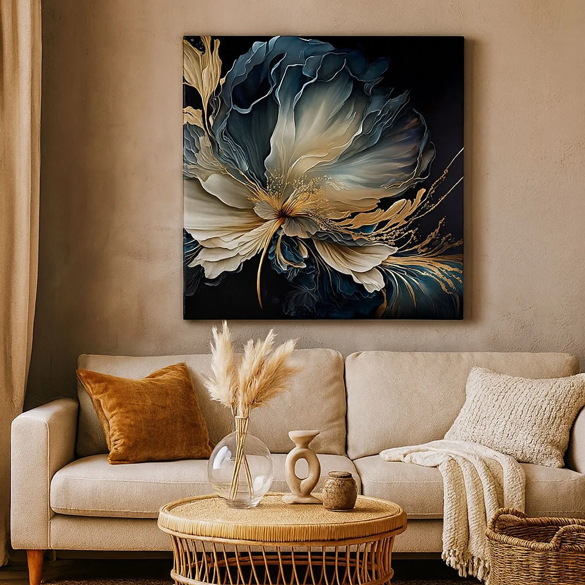 Impression sur toile - Image sur toile - Fleur de fougère de conte de fées - 30x30 cm