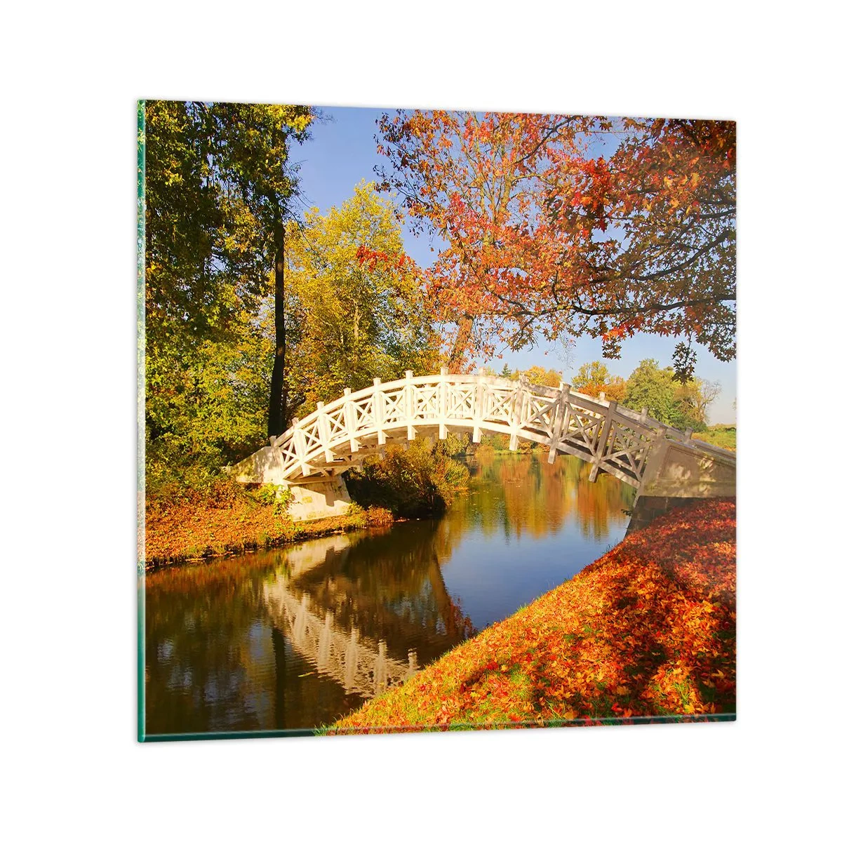 Impression sur verre - Image sur verre - Sur le pont blanc des soupirs - 50x50 cm