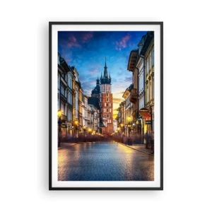 Affiche dans un cadre noir - Poster - La magie de Cracovie - 61x91 cm