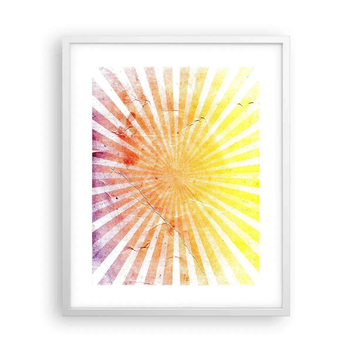 Affiche dans un cadre blanc - Poster - Levant et couchant - 40x50 cm